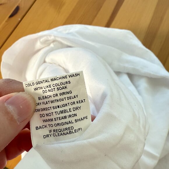DISSH 100% Linen White Mini Dress Beach Long Sleeve AU 10 = US 6 - Picture 9 of 10